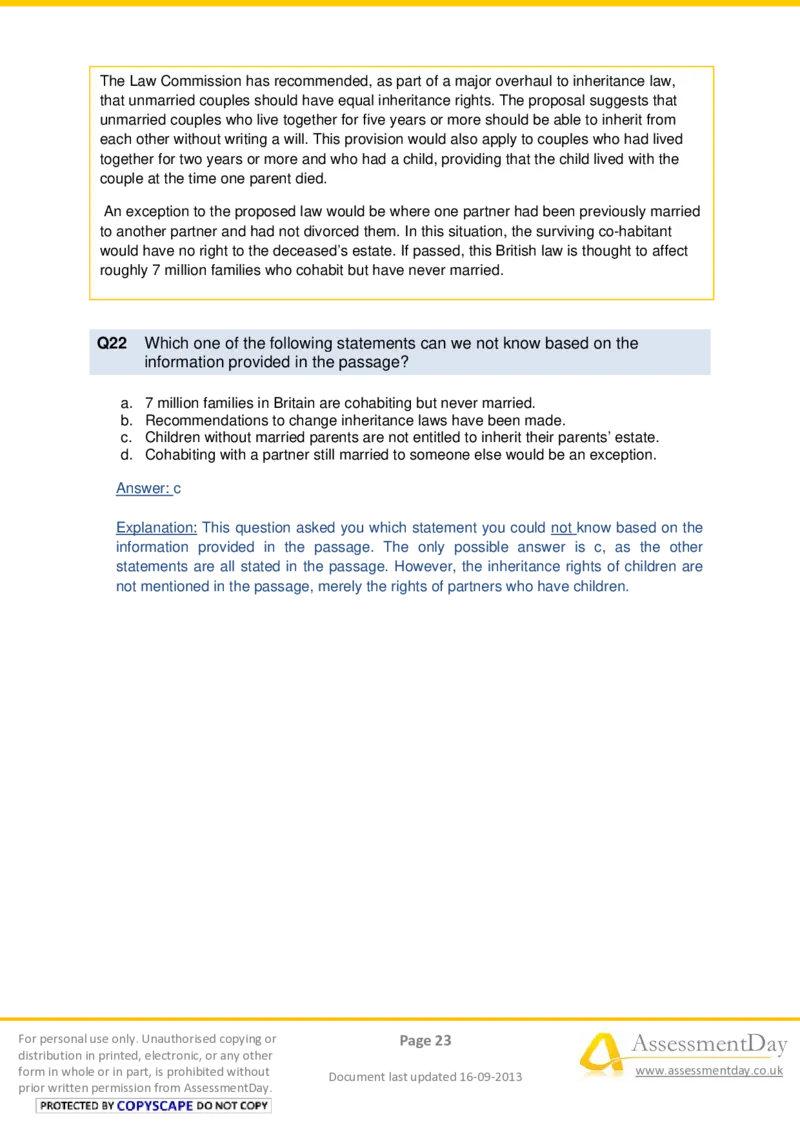 VerbalComprehensionTest1-Solutions_2025春招题库汇总_十大行测题库_2023年十大热门题库更新中_05、TalentQ汇总_TalentQ测试题（适合大多数外资银行以及其他企业）_VerbalReasoning