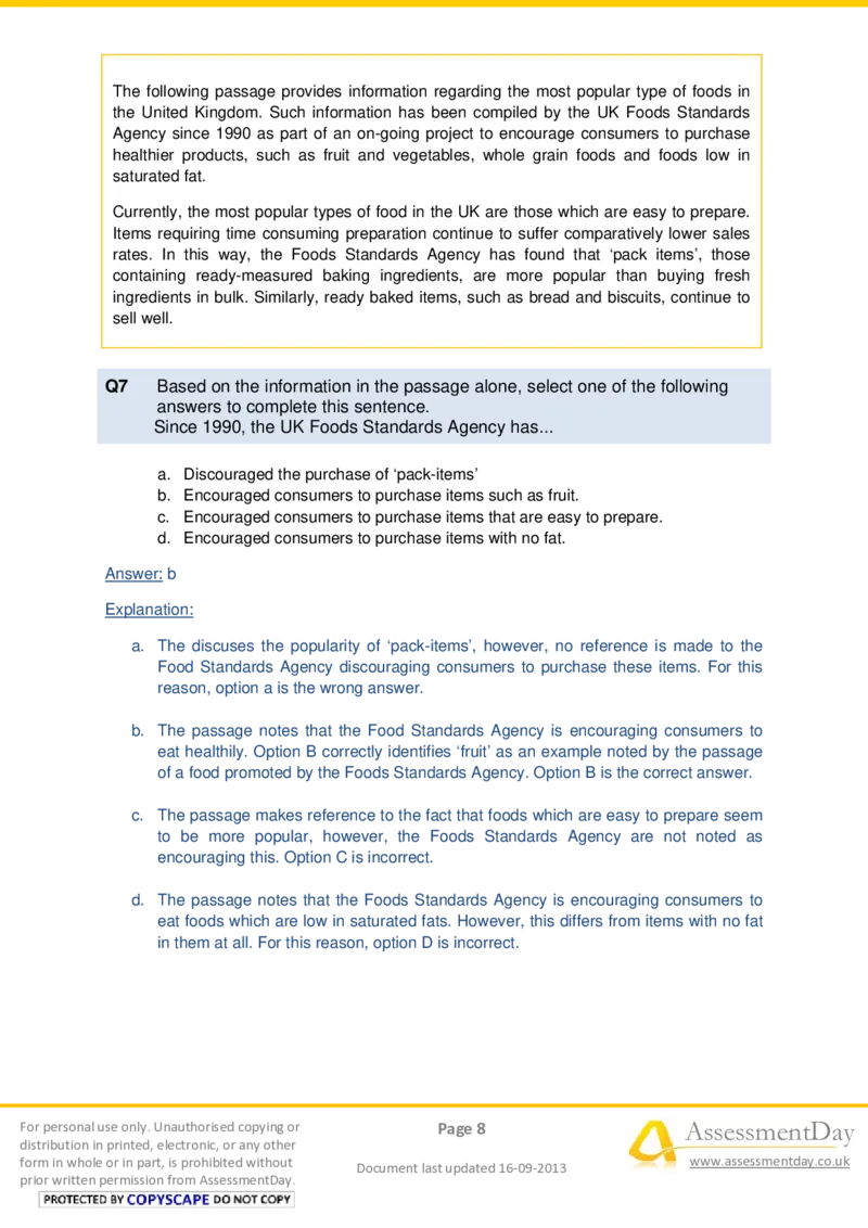 VerbalComprehensionTest1-Solutions_2025春招题库汇总_十大行测题库_2023年十大热门题库更新中_05、TalentQ汇总_TalentQ测试题（适合大多数外资银行以及其他企业）_VerbalReasoning