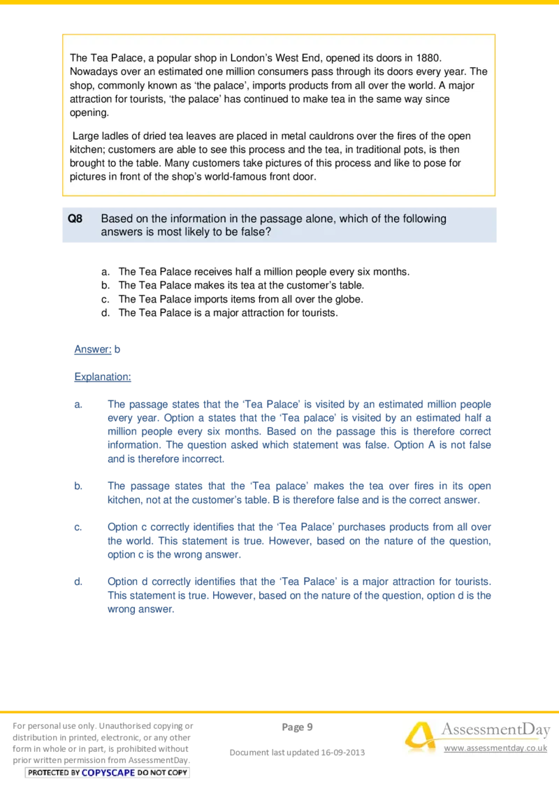 VerbalComprehensionTest1-Solutions_2025春招题库汇总_十大行测题库_2023年十大热门题库更新中_05、TalentQ汇总_TalentQ测试题（适合大多数外资银行以及其他企业）_VerbalReasoning