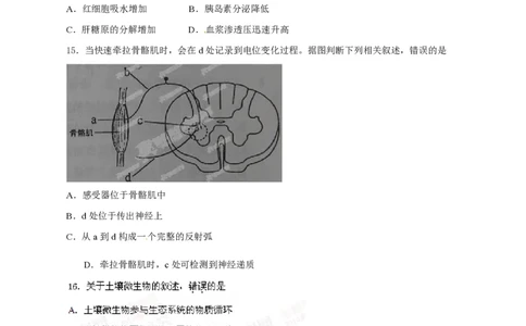 2014年高考生物试卷（海南）（空白卷）_生物历年高考真题_新&middot;PDF版2008-2025&middot;高考生物真题_生物（按试卷类型分类）2008-2025_自主命题卷&middot;生物（2008-2025）_海南自主命题&middot;生物（2008-2024）