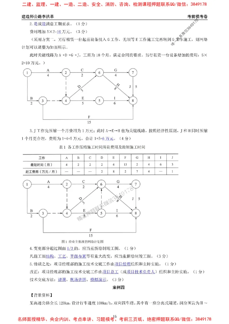 2025一建《公路》考前模考卷A-题目+答案_1_2026年一级建造师_2026年一建公路_2025年一建公路SVIP_02-基础精讲✿高端面授✿深度强化_11-公路《全系VIP班》李洪革SMR推荐