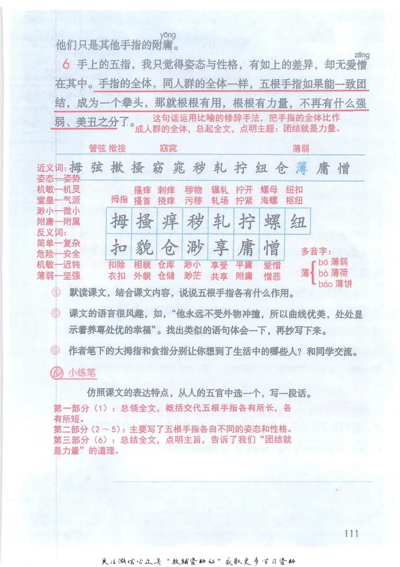 五年级下册语文部编版课堂笔记（抖音版）_小学初中学霸笔记类资料汇总6.33GB_小学同步课堂笔记2.76GB_1~6年级全册语文部编版课堂笔记