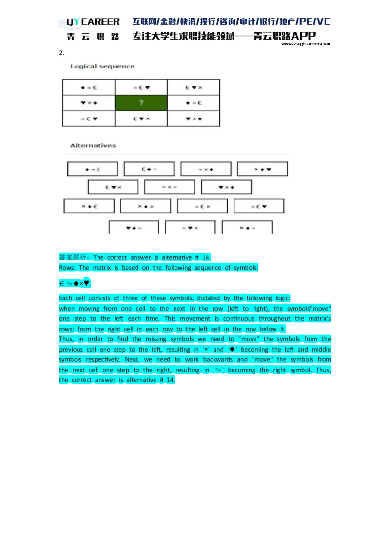 TalentQElementsLogicalTestPractice_2025春招题库汇总_十大行测题库_2023年十大热门题库更新中_05、TalentQ汇总_TalentQ笔试题库英文_03、英文-解析版_Logic文字版