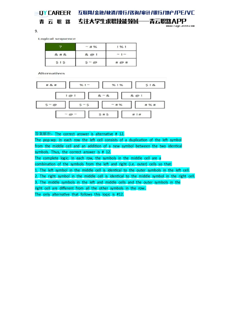 TalentQElementsLogicalTestPractice_2025春招题库汇总_十大行测题库_2023年十大热门题库更新中_05、TalentQ汇总_TalentQ笔试题库英文_03、英文-解析版_Logic文字版
