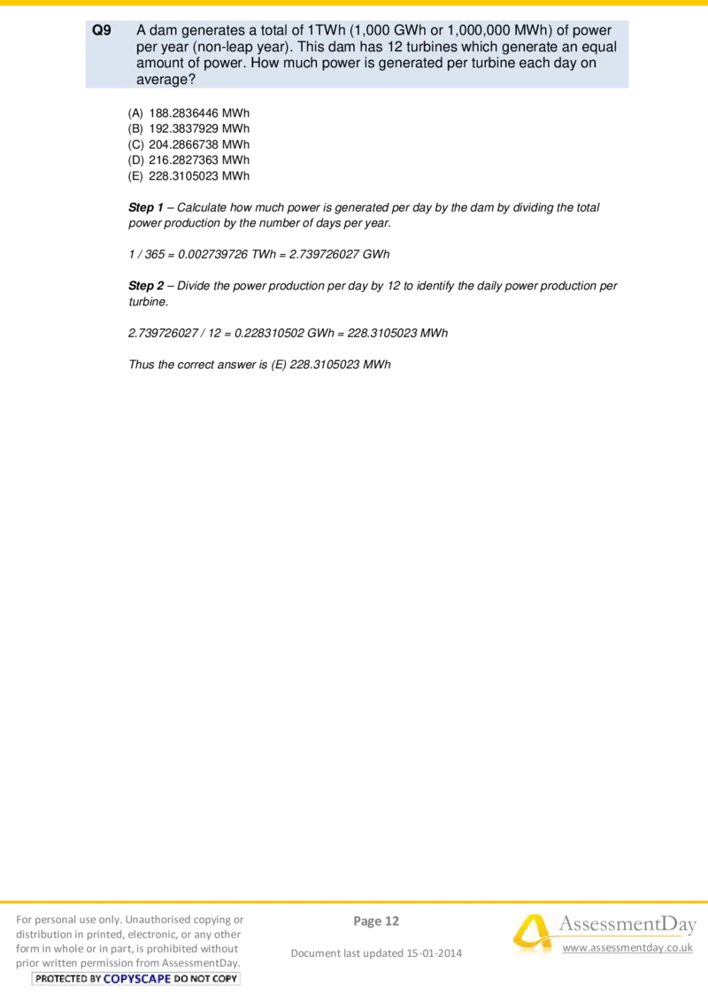 NumericalReasoningTest18-Solutions_2025春招题库汇总_八大题库-1_04八大汇总_信永中和_专业题综合知识-参考_英文题_NumericalReasoningTests