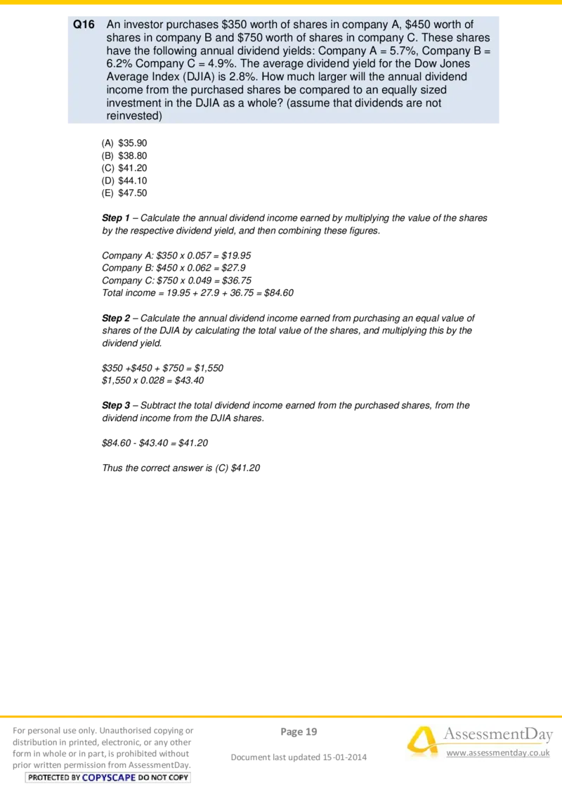 NumericalReasoningTest18-Solutions_2025春招题库汇总_八大题库-1_04八大汇总_信永中和_专业题综合知识-参考_英文题_NumericalReasoningTests
