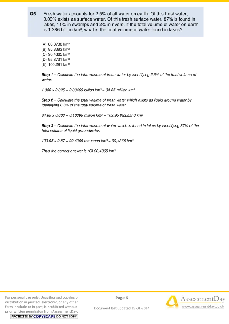 NumericalReasoningTest18-Solutions_2025春招题库汇总_八大题库-1_04八大汇总_信永中和_专业题综合知识-参考_英文题_NumericalReasoningTests