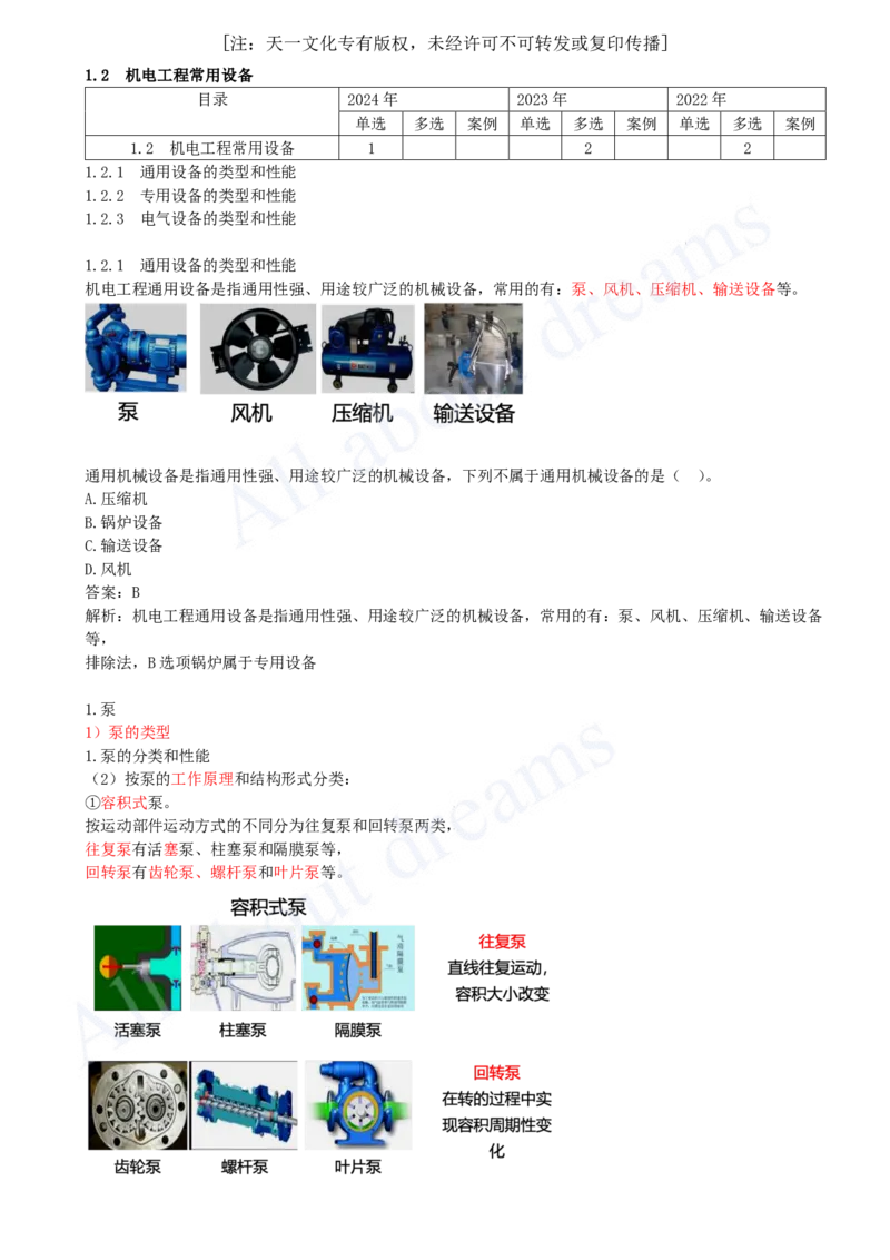 2025-04-第1章-1.2-机电工程常用设备（一）_2026年一级建造师_2026年一建机电_2025年一建机电SVIP_02-基础精讲✿高端面授✿深度强化_07-机电《天一精讲班》王建波KL_讲义
