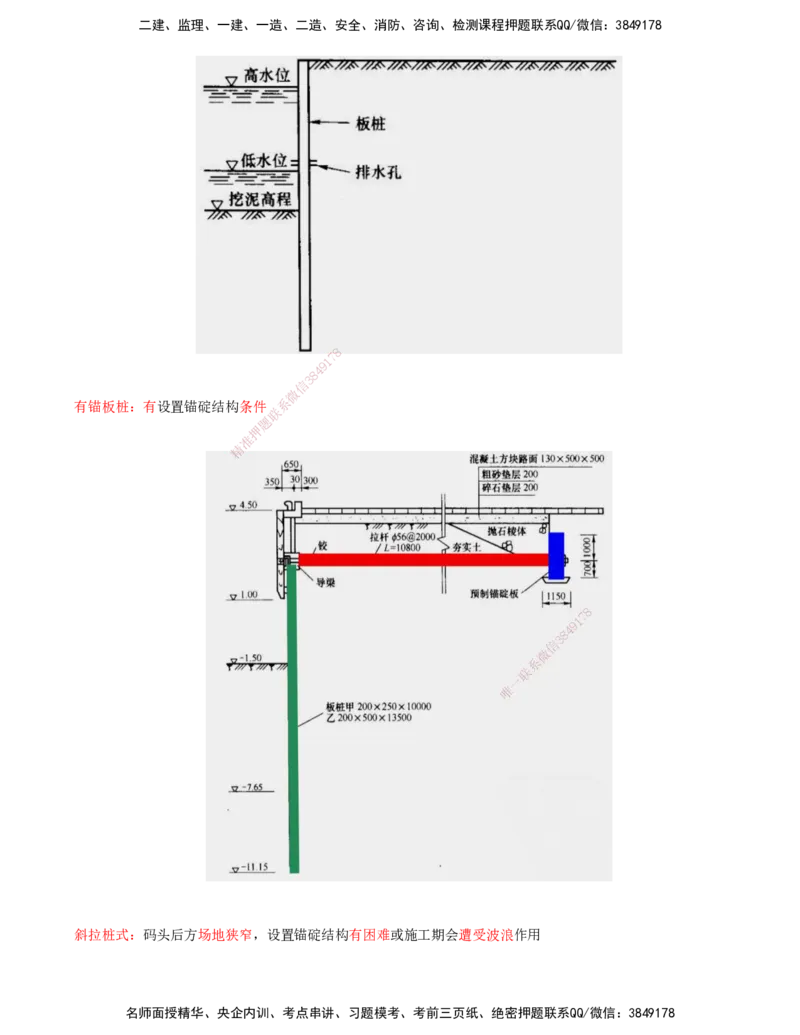 15.56-第1篇-第2章-2.3.1-板桩的制作、运输_2026年一级建造师_2026年一建港航_2025年一建港航SVIP_02-基础精讲✿高端面授✿深度强化_10-港航《天一精讲班》皮丹丹KL_02.第二章