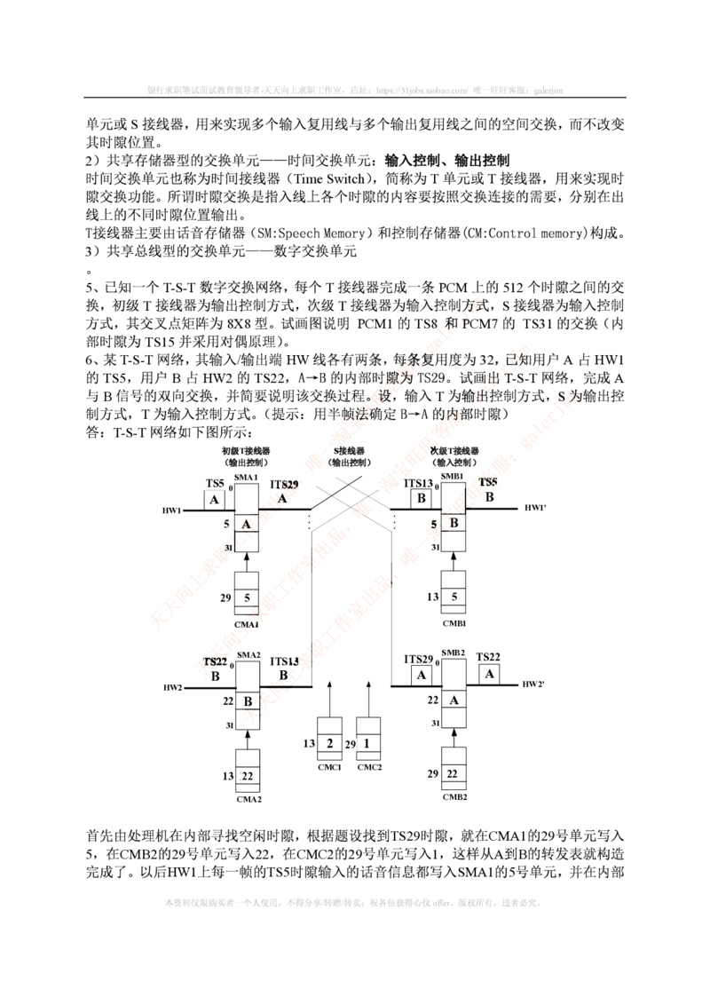 中国铁塔笔试知识点之--（通信类）现代交换复习知识点_2025春招题库汇总_国企题库_中国铁塔_2-中国铁塔完整版知识点笔记（仅需看自己的专业）_2-中国铁塔完整版知识点笔记资料_通信类