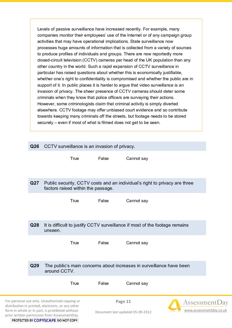 VerbalReasoningTest9-Questions_2025春招题库汇总_八大题库-1_04八大汇总_信永中和_专业题综合知识-参考_英文题_VerbalReasoningTests