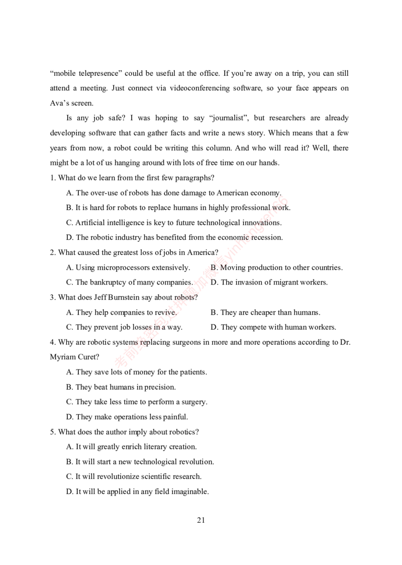 狂训实战-英语-学生版_2025春招题库汇总_银行题库-1_银行全套上岸资料_讲义+题库+冲刺_04、考前冲刺题库（特训冲刺高分题库+详解）全