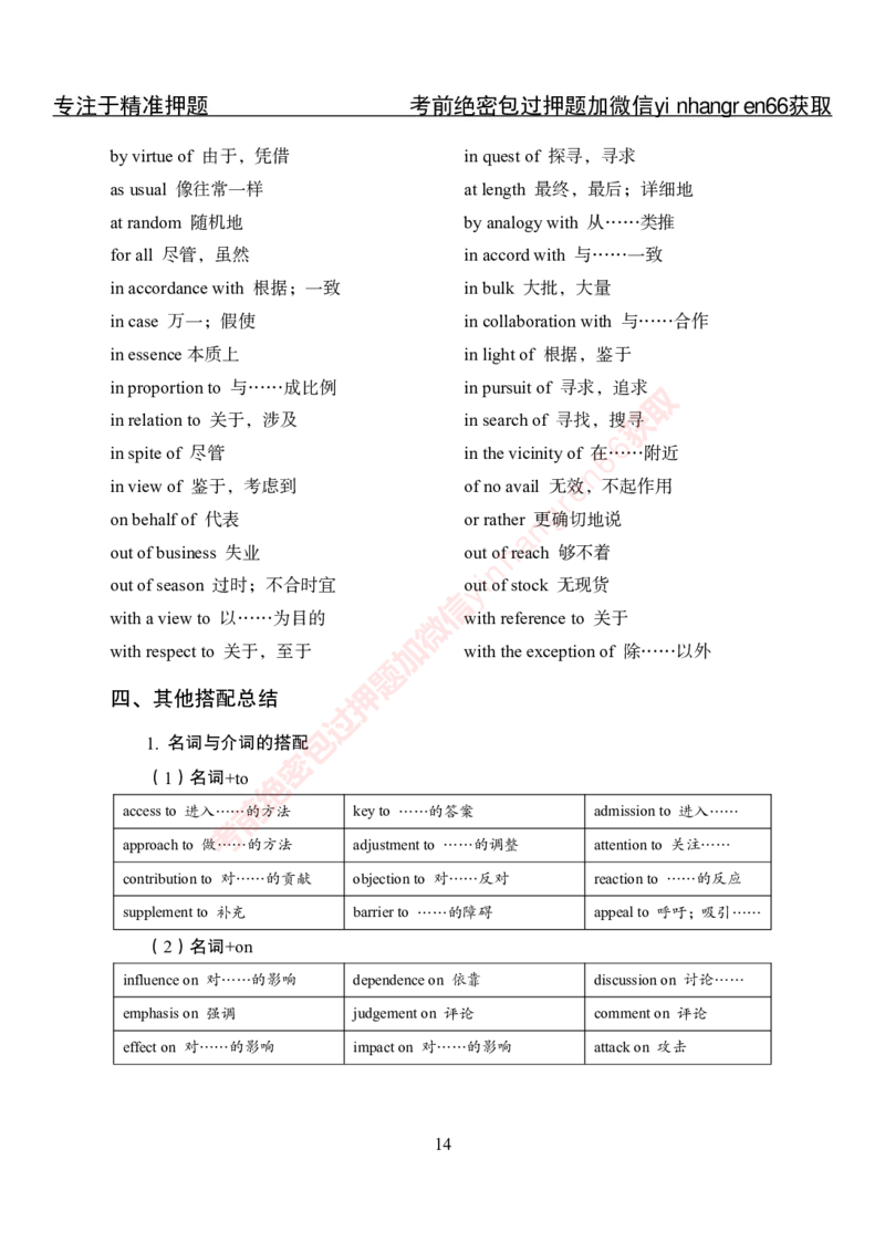 专项攻坚-英语-词汇短语手册_2025春招题库汇总_银行题库-1_银行全套上岸资料_讲义+题库+冲刺_06、基础巩固讲义（理论知识点讲解+经典例题）全