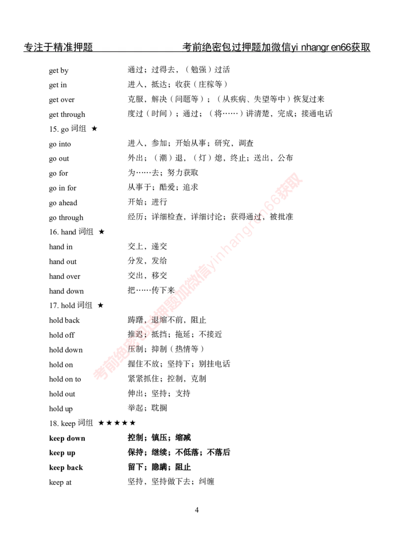 专项攻坚-英语-词汇短语手册_2025春招题库汇总_银行题库-1_银行全套上岸资料_讲义+题库+冲刺_06、基础巩固讲义（理论知识点讲解+经典例题）全