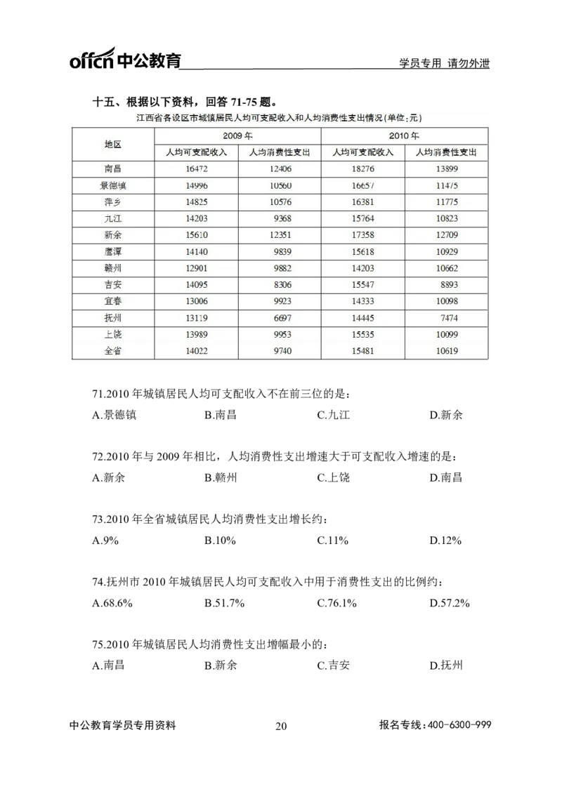 全国事业单位统考实战练题班行测讲义-资料分析-学生版_三桶油_中海油_最新中海油招聘考试《通用能力》视频课件_2020ZG行测or职测_zg