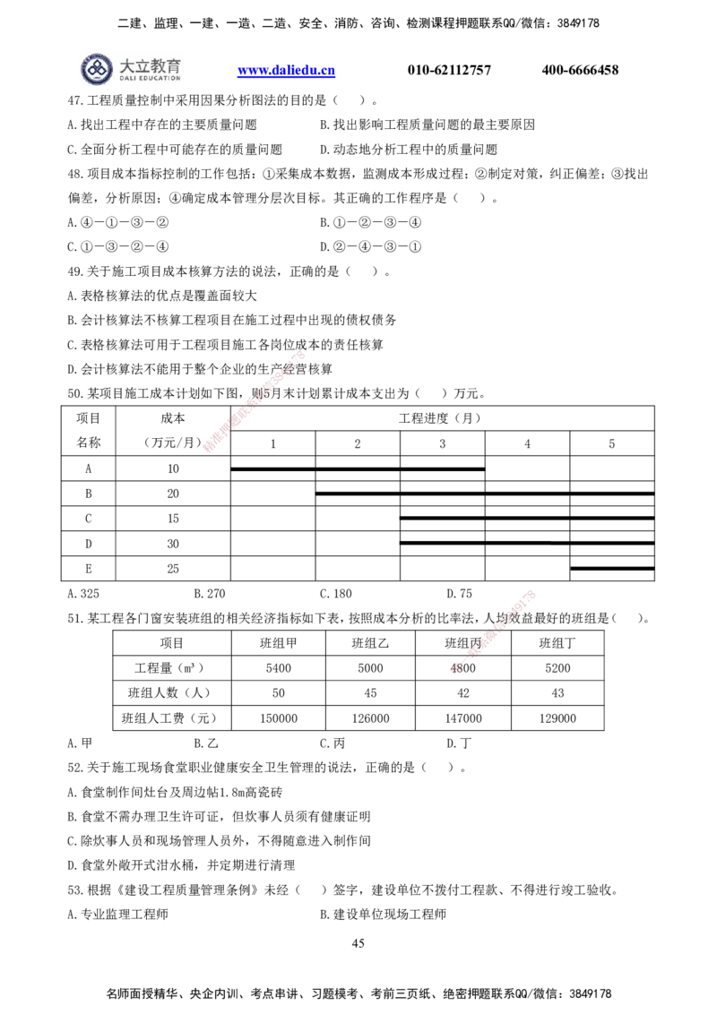 2021-2017一建《管理》真题_2026年一级建造师_2026年一建管理_2025年一建管理SVIP_03-习题精析✿实战特训✿模考通关_08-管理《真题解析班》名师DL_课程讲义