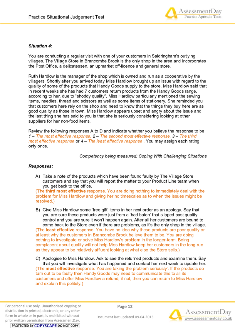 SJT1-Answers_2025春招题库汇总_十大行测题库_2023年十大热门题库更新中_05、TalentQ汇总_TalentQ测试题（适合大多数外资银行以及其他企业）_2选看通用测试题，适用于TalentQ（N多题）
