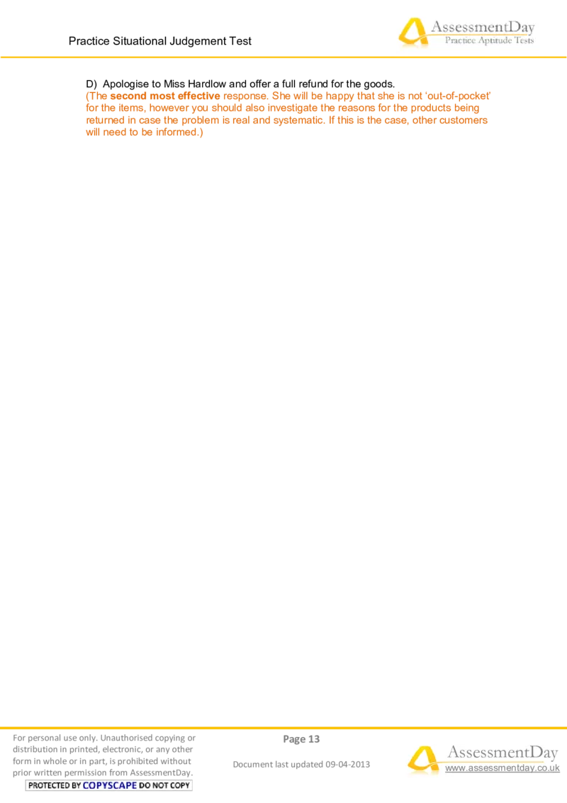 SJT1-Answers_2025春招题库汇总_十大行测题库_2023年十大热门题库更新中_05、TalentQ汇总_TalentQ测试题（适合大多数外资银行以及其他企业）_2选看通用测试题，适用于TalentQ（N多题）
