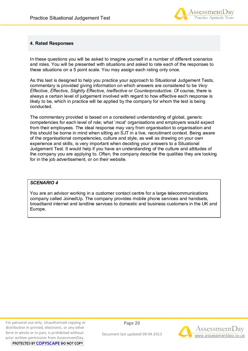 SJT1-Answers_2025春招题库汇总_十大行测题库_2023年十大热门题库更新中_05、TalentQ汇总_TalentQ测试题（适合大多数外资银行以及其他企业）_2选看通用测试题，适用于TalentQ（N多题）