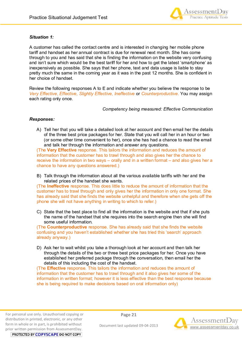 SJT1-Answers_2025春招题库汇总_十大行测题库_2023年十大热门题库更新中_05、TalentQ汇总_TalentQ测试题（适合大多数外资银行以及其他企业）_2选看通用测试题，适用于TalentQ（N多题）