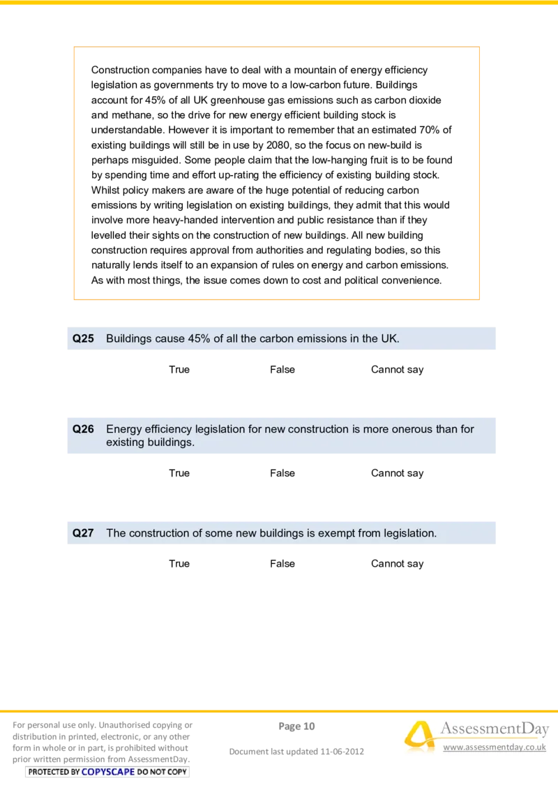 VerbalReasoningTest1-Questions_2025春招题库汇总_八大题库-1_04八大汇总_信永中和_专业题综合知识-参考_英文题_VerbalReasoningTests