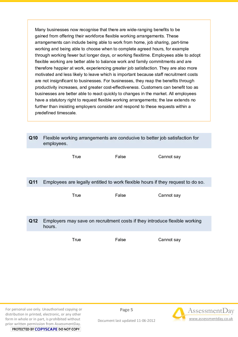 VerbalReasoningTest1-Questions_2025春招题库汇总_八大题库-1_04八大汇总_信永中和_专业题综合知识-参考_英文题_VerbalReasoningTests