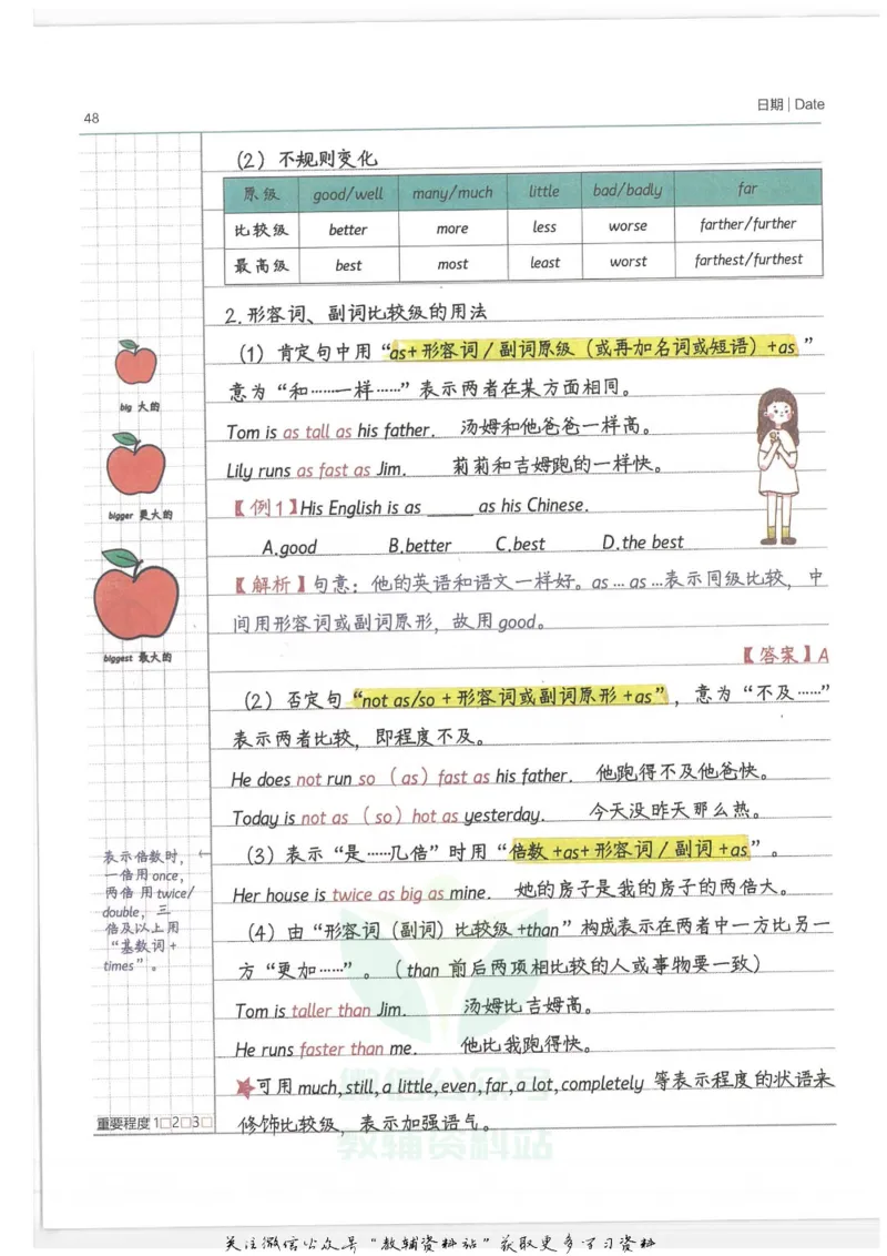 小学学霸笔记-英语_小学初中学霸笔记类资料汇总6.33GB_小学语数英学霸笔记268.56MB