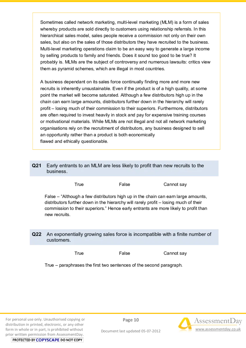 VerbalReasoningTest5-Solutions_2025春招题库汇总_八大题库-1_04八大汇总_信永中和_专业题综合知识-参考_英文题_VerbalReasoningTests