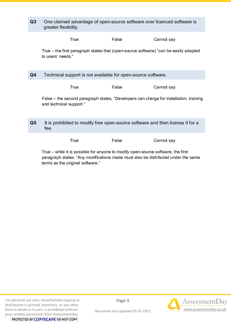 VerbalReasoningTest5-Solutions_2025春招题库汇总_八大题库-1_04八大汇总_信永中和_专业题综合知识-参考_英文题_VerbalReasoningTests