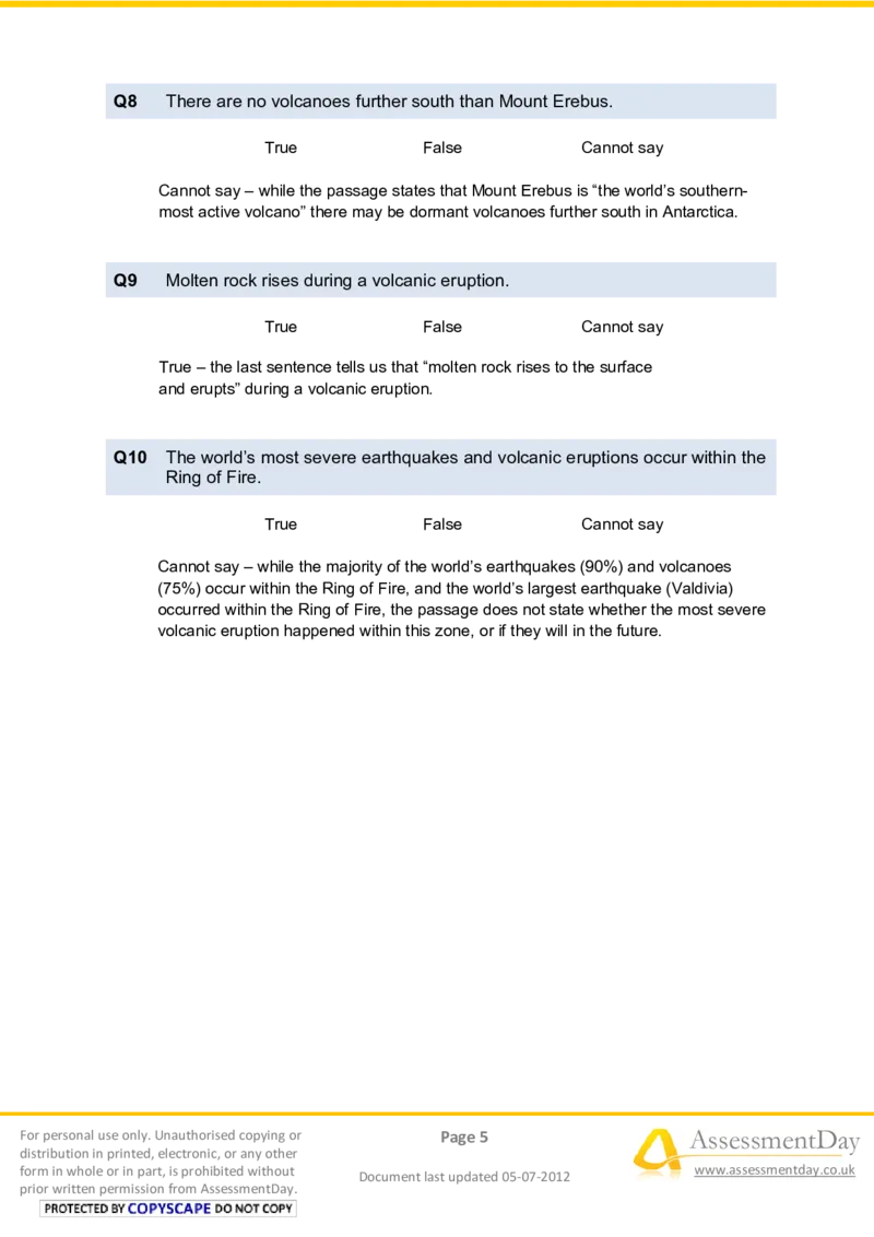 VerbalReasoningTest5-Solutions_2025春招题库汇总_八大题库-1_04八大汇总_信永中和_专业题综合知识-参考_英文题_VerbalReasoningTests