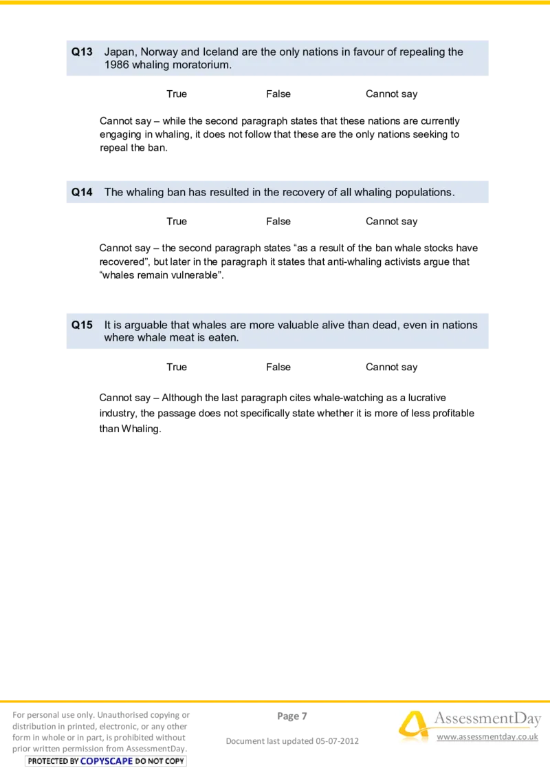 VerbalReasoningTest5-Solutions_2025春招题库汇总_八大题库-1_04八大汇总_信永中和_专业题综合知识-参考_英文题_VerbalReasoningTests