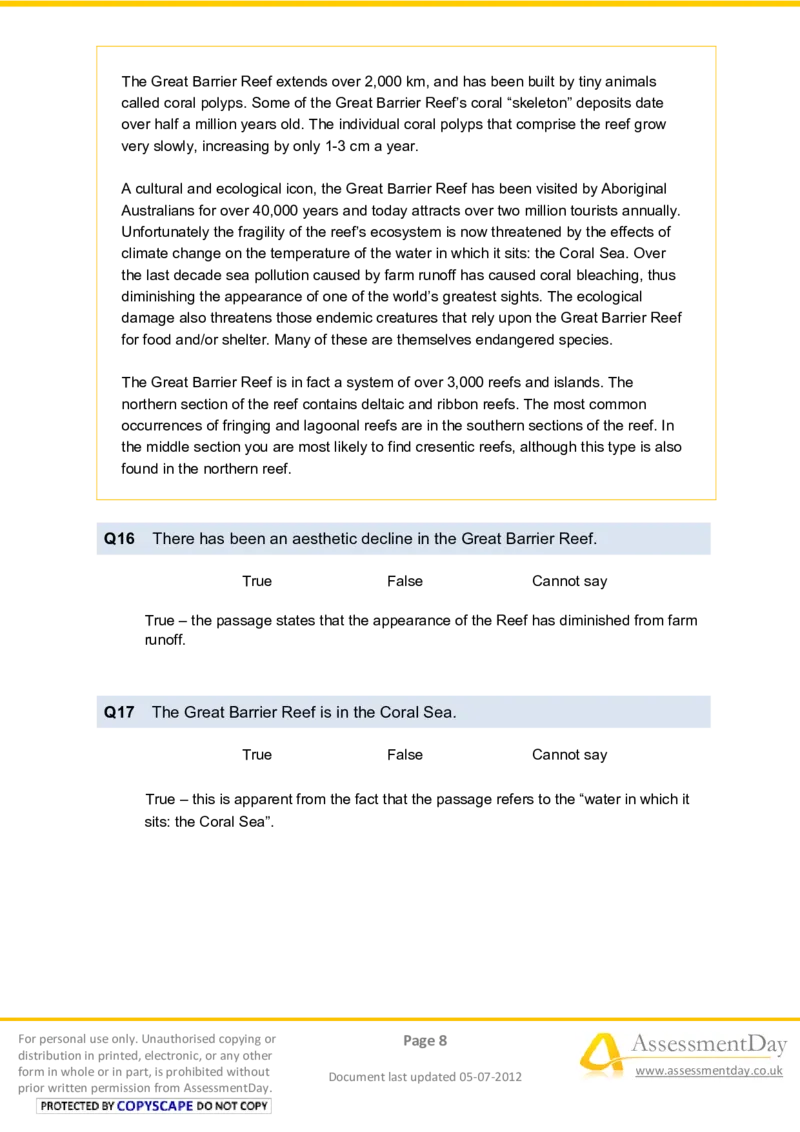 VerbalReasoningTest5-Solutions_2025春招题库汇总_八大题库-1_04八大汇总_信永中和_专业题综合知识-参考_英文题_VerbalReasoningTests