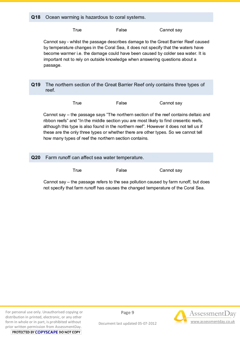 VerbalReasoningTest5-Solutions_2025春招题库汇总_八大题库-1_04八大汇总_信永中和_专业题综合知识-参考_英文题_VerbalReasoningTests