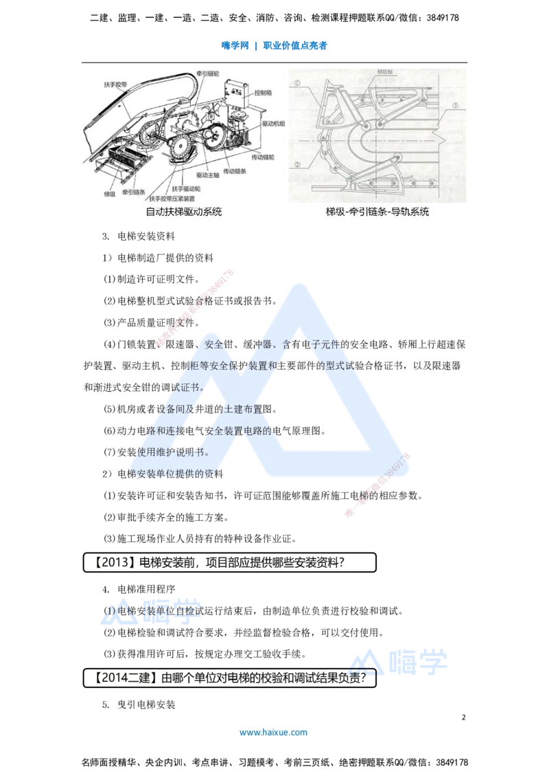 11.2025杨海军-考前拔分速成-（10）电梯工程安装技术_2026年一级建造师_2026年一建机电_2025年一建机电SVIP_04-冲刺串讲✿考点强化✿小灶集训_33-机电《考前拔分速成》杨海军HX