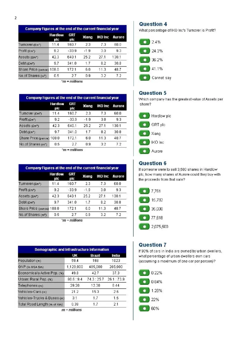 Numerical_en_Standard（21道）-全含答案_2025春招题库汇总_十大行测题库_2023年十大热门题库更新中_05、TalentQ汇总_TalentQ测试题（适合大多数外资银行以及其他企业）_1必看Numerical题（约120道）
