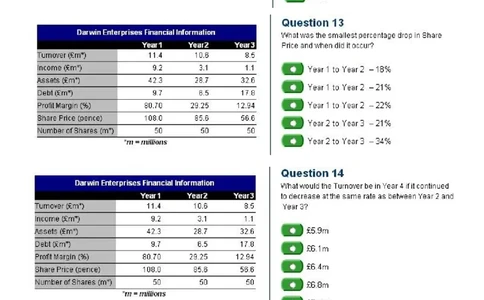 Numerical_en_Standard（21道）-全含答案_2025春招题库汇总_十大行测题库_2023年十大热门题库更新中_05、TalentQ汇总_TalentQ测试题（适合大多数外资银行以及其他企业）_1必看Numerical题（约120道）