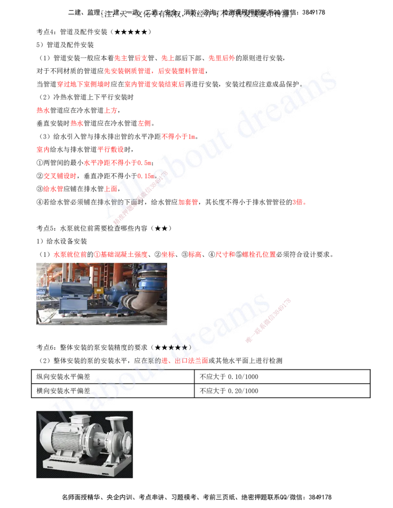 2025-05-第3章-3.1-建筑给水排水与供暖工程施工技术_2026年一级建造师_2026年一建机电_2025年一建机电SVIP_04-冲刺串讲✿考点强化✿小灶集训_02-机电《冲刺串讲班》王建波ZK_讲义