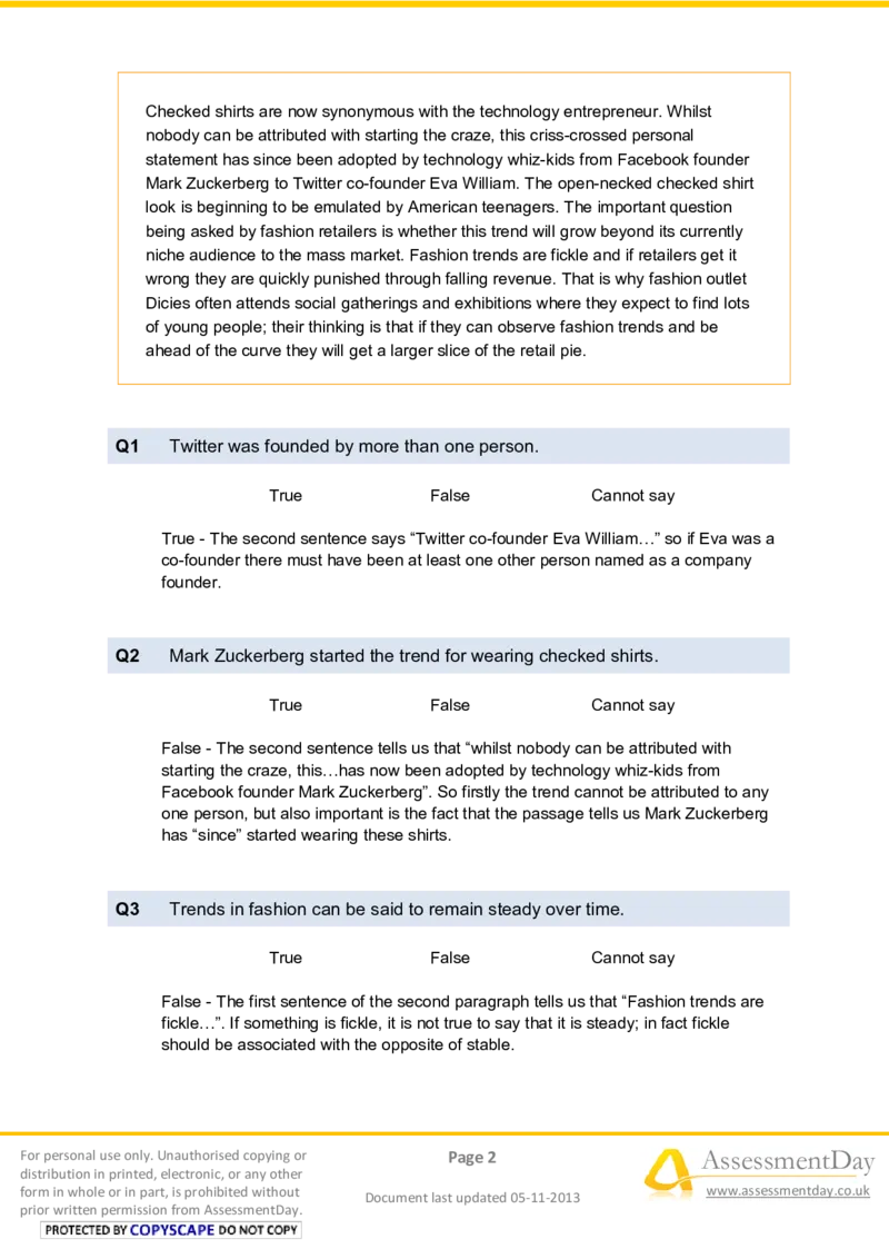 VerbalReasoningTest1-Solutions_2025春招题库汇总_八大题库-1_04八大汇总_信永中和_专业题综合知识-参考_英文题_VerbalReasoningTests