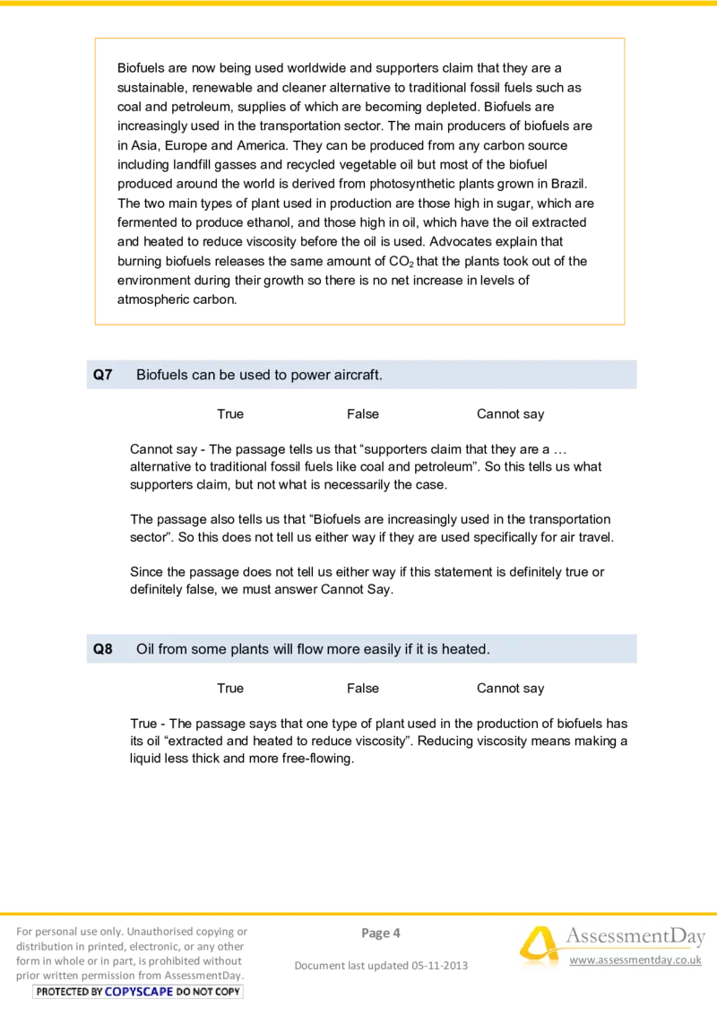 VerbalReasoningTest1-Solutions_2025春招题库汇总_八大题库-1_04八大汇总_信永中和_专业题综合知识-参考_英文题_VerbalReasoningTests