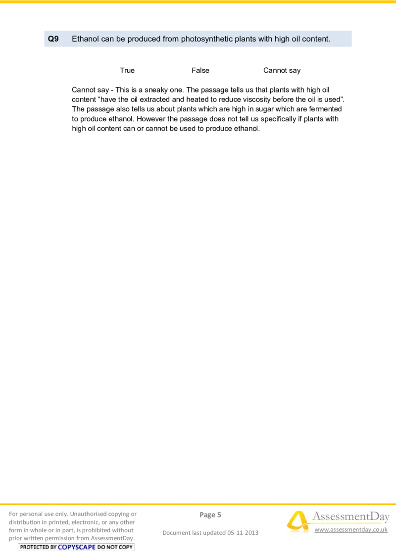 VerbalReasoningTest1-Solutions_2025春招题库汇总_八大题库-1_04八大汇总_信永中和_专业题综合知识-参考_英文题_VerbalReasoningTests