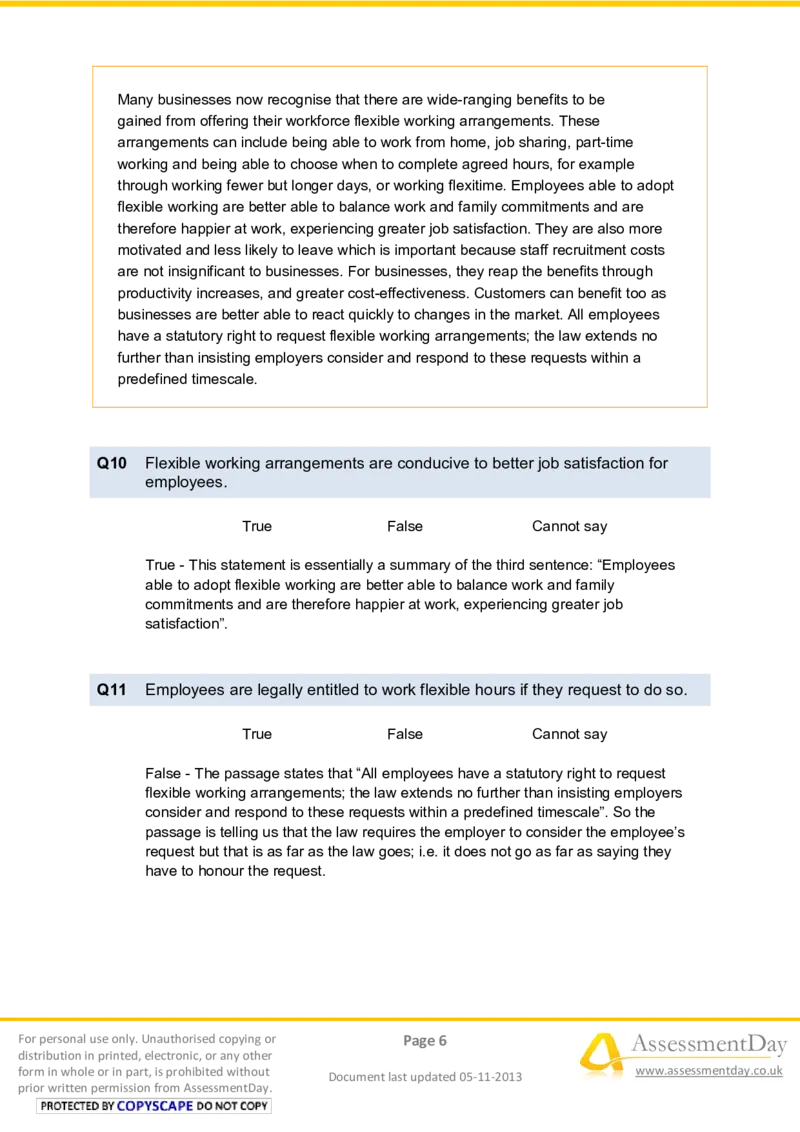 VerbalReasoningTest1-Solutions_2025春招题库汇总_八大题库-1_04八大汇总_信永中和_专业题综合知识-参考_英文题_VerbalReasoningTests