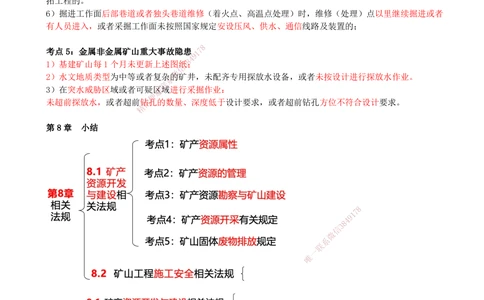 09.09-第8章-相关法规_2026年一级建造师_2026年一建矿业_2025年一建矿业SVIP_04-冲刺串讲✿考点强化✿小灶集训_01-矿业《冲刺串讲班》顾士东SMR