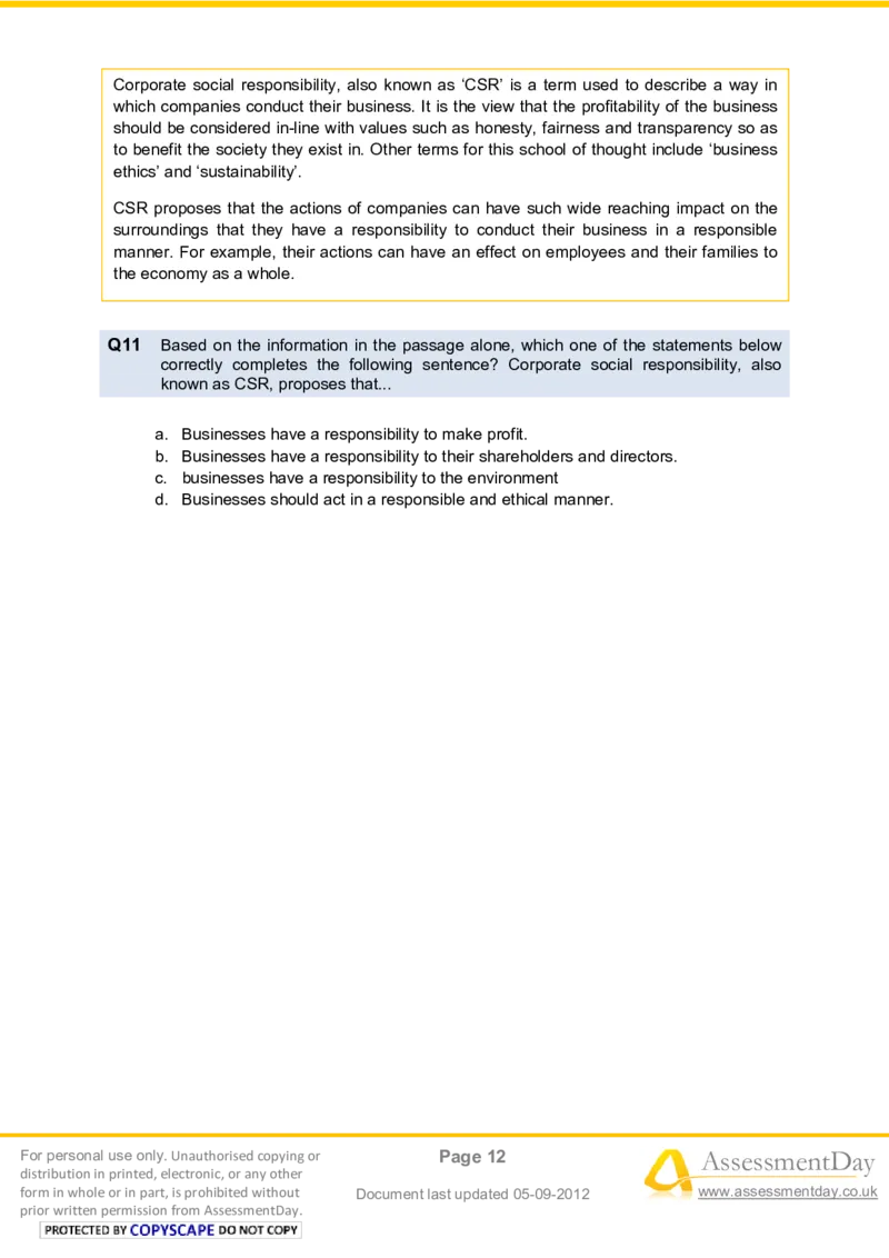 VerbalComprehensionTest3-Questions_2025春招题库汇总_八大题库-1_04八大汇总_信永中和_专业题综合知识-参考_英文题_VerbalReasoningTests
