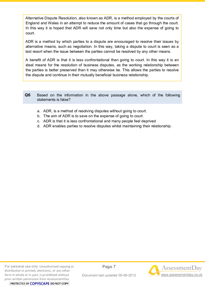 VerbalComprehensionTest3-Questions_2025春招题库汇总_八大题库-1_04八大汇总_信永中和_专业题综合知识-参考_英文题_VerbalReasoningTests