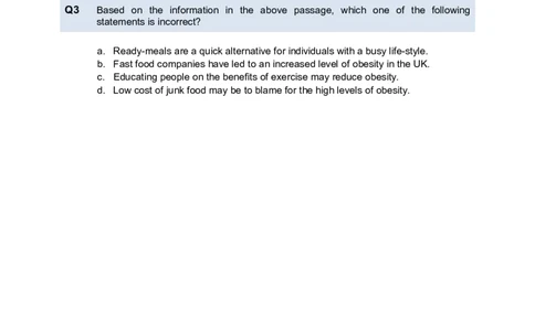 VerbalComprehensionTest3-Questions_2025春招题库汇总_八大题库-1_04八大汇总_信永中和_专业题综合知识-参考_英文题_VerbalReasoningTests