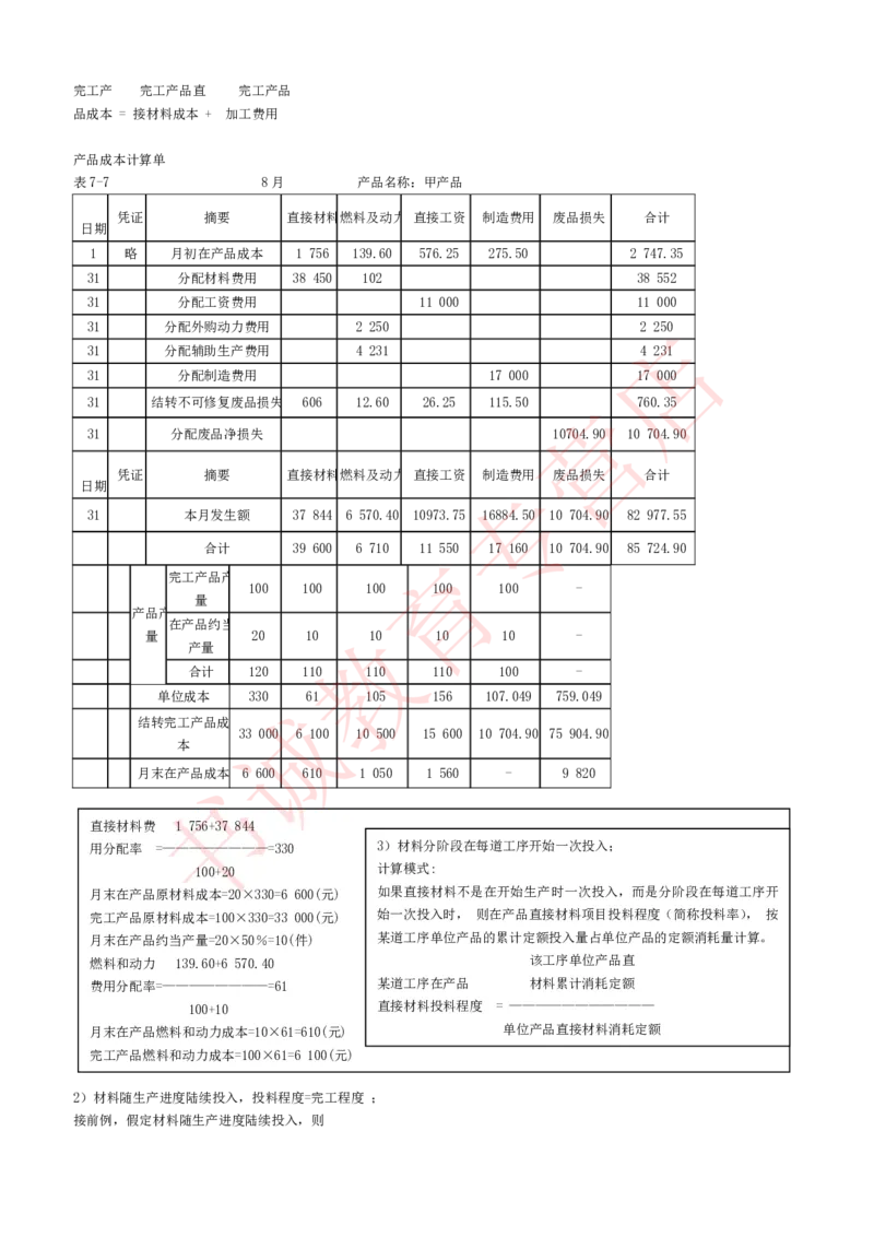 会计专项讲义--成本会计知识点讲义整理_2025春招题库汇总_十大行测题库_2023年十大热门题库更新中_09、易考汇总_银行笔试包含专业题_专项讲义