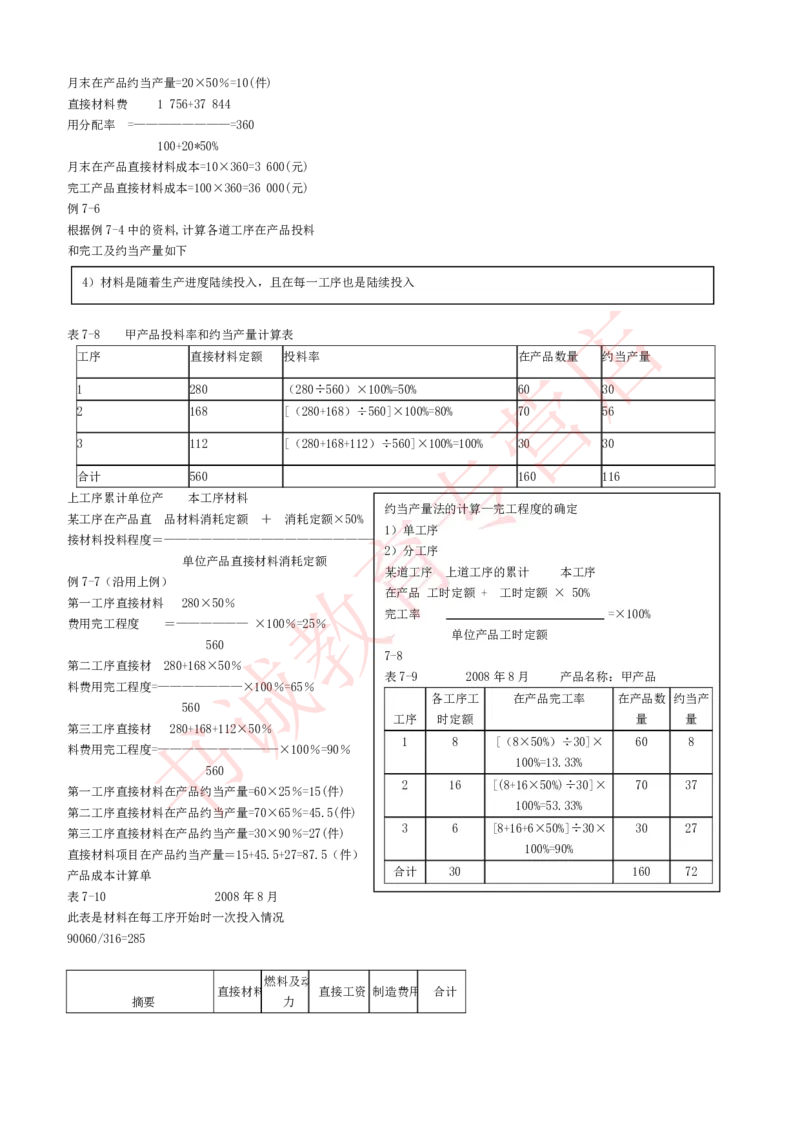 会计专项讲义--成本会计知识点讲义整理_2025春招题库汇总_十大行测题库_2023年十大热门题库更新中_09、易考汇总_银行笔试包含专业题_专项讲义