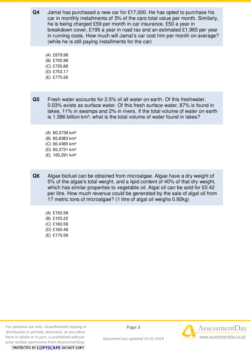 NumericalReasoningTest18-Questions_2025春招题库汇总_八大题库-1_04八大汇总_信永中和_专业题综合知识-参考_英文题_NumericalReasoningTests