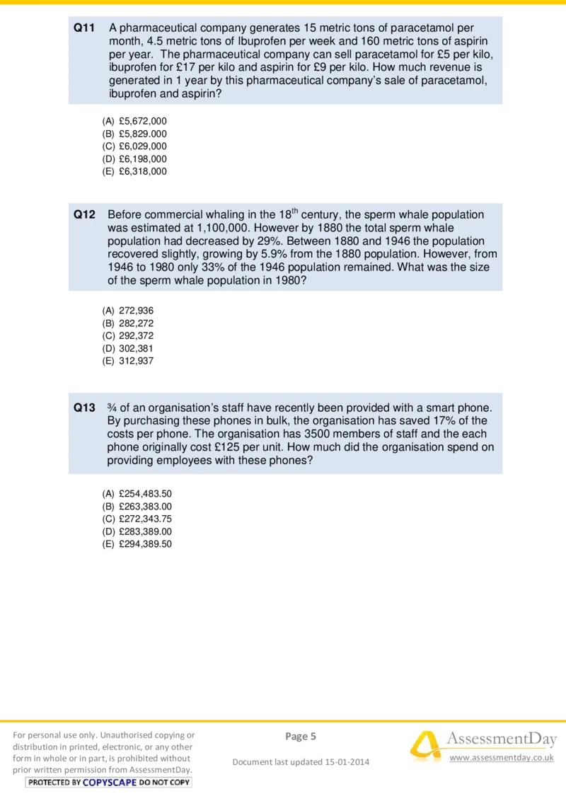 NumericalReasoningTest18-Questions_2025春招题库汇总_八大题库-1_04八大汇总_信永中和_专业题综合知识-参考_英文题_NumericalReasoningTests
