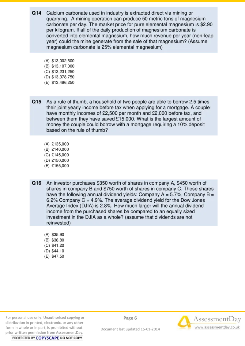 NumericalReasoningTest18-Questions_2025春招题库汇总_八大题库-1_04八大汇总_信永中和_专业题综合知识-参考_英文题_NumericalReasoningTests